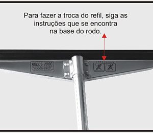 Borracha para Rodo 100cm Alumínio – Rodos 2000