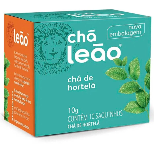 CHÁ HORTELÃ C/10 SACHÊ 10GR LEÃO