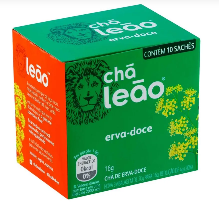 CHÁ ERVA DOCE C/10 SACHÊ 10GR LEÃO