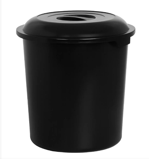 DEPOSITO 97LT C/TAMPA FECHADO (PRETO) – PLASNEW