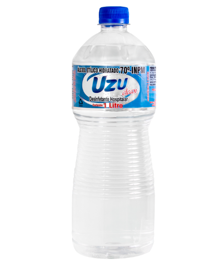 ÁLCOOL DESINF. HOSPITALAR ETÍLICO 70° 1LT – UZUCLEAN – 8826