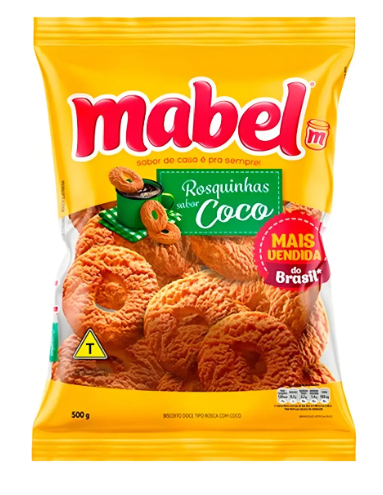 BISCOITO ROSQUINHA MABEL DE COCO 600GR