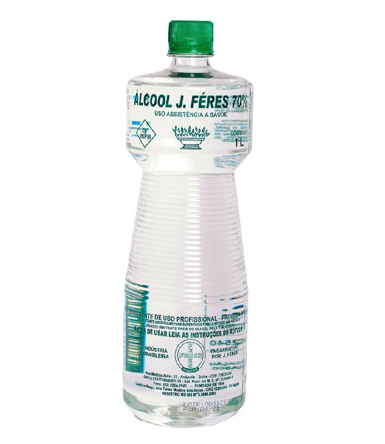 ÁLCOOL LÍQUIDO 70° – 1LT – J FERES