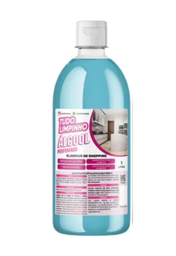 ÁLCOOL PERFUMADO 1LT (GLAMOUR DE SHOPPING) – TUDO LIMPINHO – CÓD.: 113