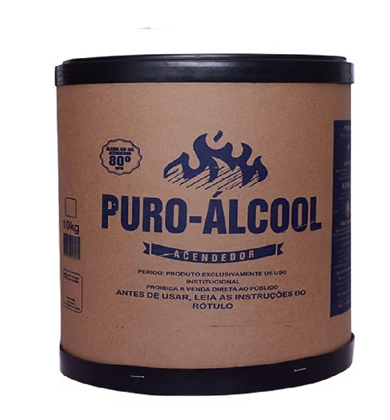 ÁLCOOL ACENDEDOR GEL 80° INPM PURO ÁLCOOL – 10KG – TAUIPE – 4002
