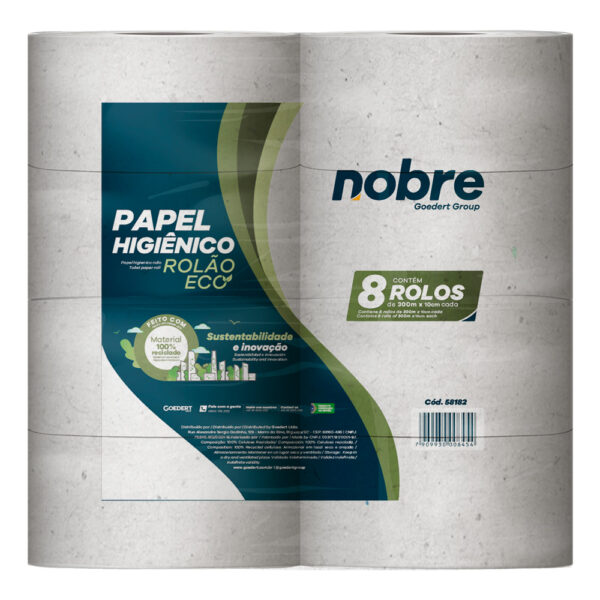 PAPEL HIG 8X300MTS (( BRANCO ECO )) NOBRE