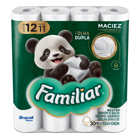 PAPEL HIG 12X30MTS (( FAMILIAR )) FOLHA DUPLA