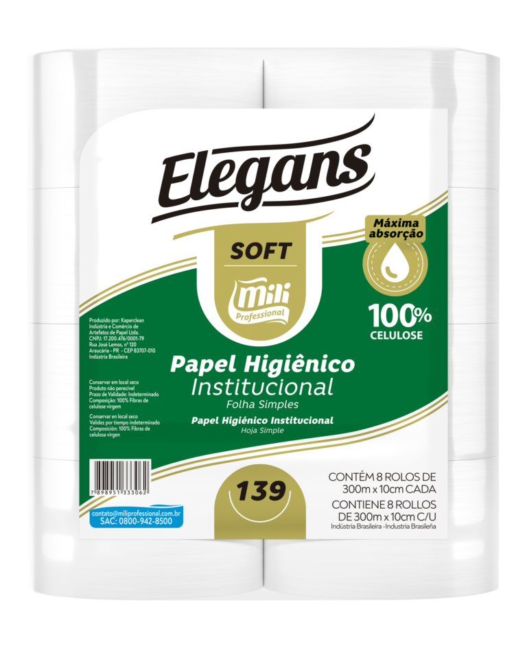 PAPEL HIG 8X300MTS SOFT MILI